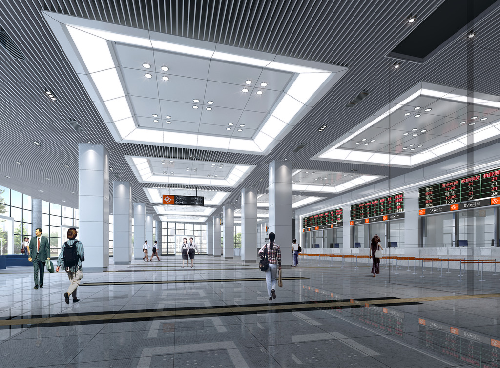 徐州丰县新区汽车站效果图2模板下载(图片编号