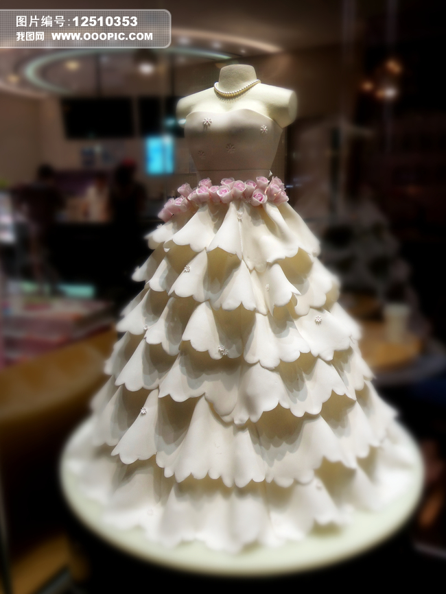 蛋糕婚纱裙糕点店图片素材(图片编号:1251035