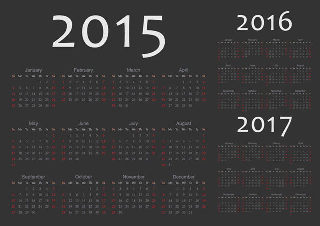 2015年农历 公历图片