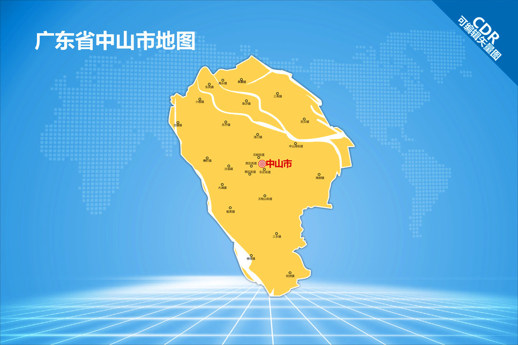 中山地图模板下载(图片编号:12532134)_其他地