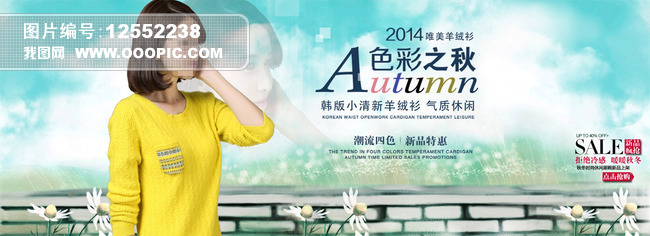 <em>淘宝</em>秋冬<em>女装羊毛衫</em>外套促销海报模板模板下载