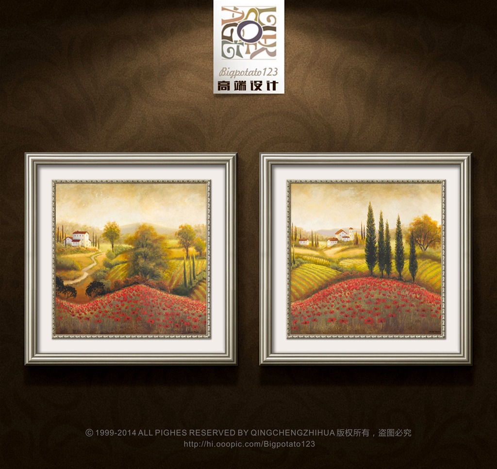 欧式复古农庄风景装饰画高清图片下载(图片编号)装饰