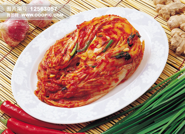 辣白菜韩国泡菜韩国料理图片素材(图片编号:1