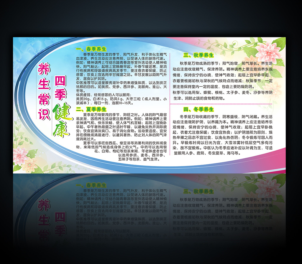 四季健康养生常识模板下载(图片编号:1257747