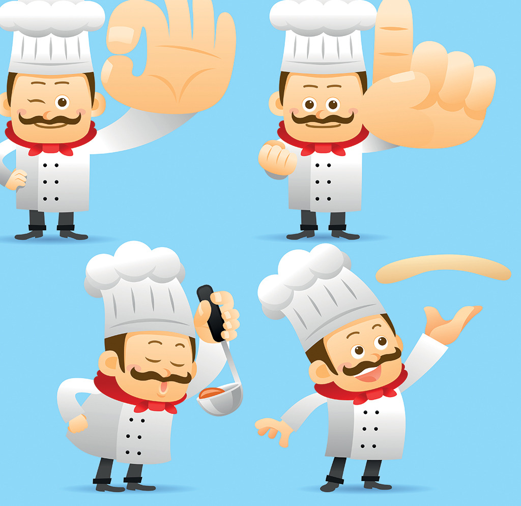 厨师卡通人物模板下载(图片编号:12598246)_插