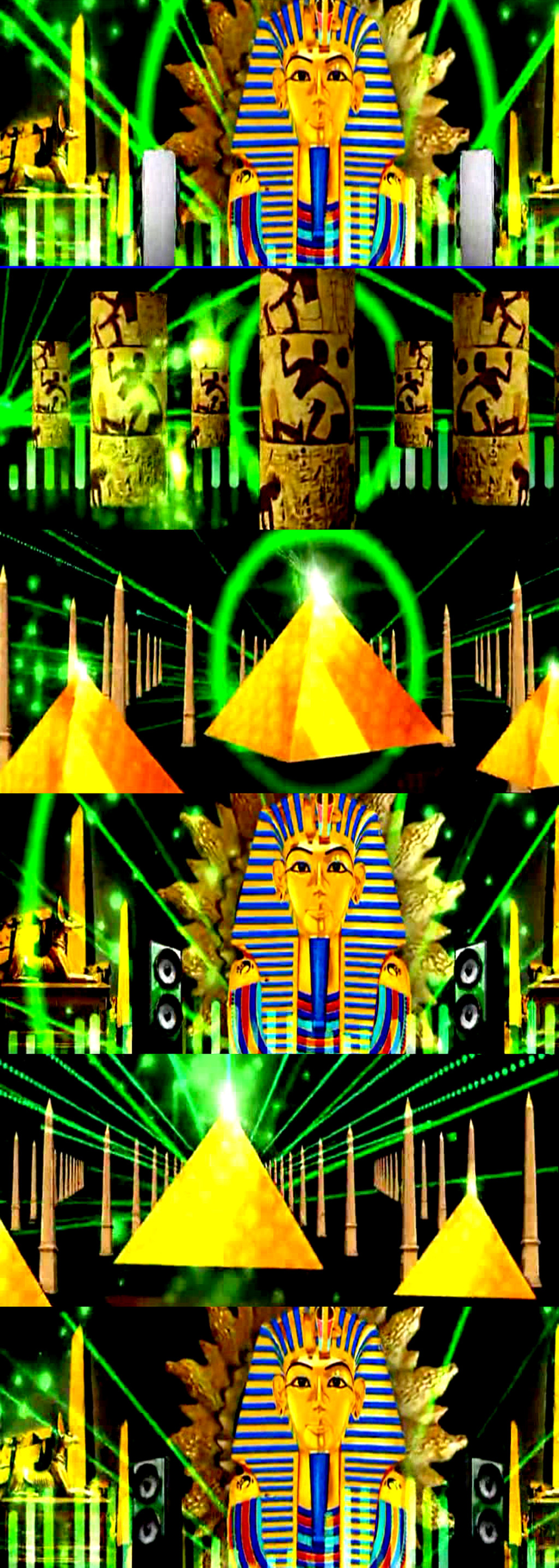 3D古埃及风情舞台LED背景模板下载(图片编号