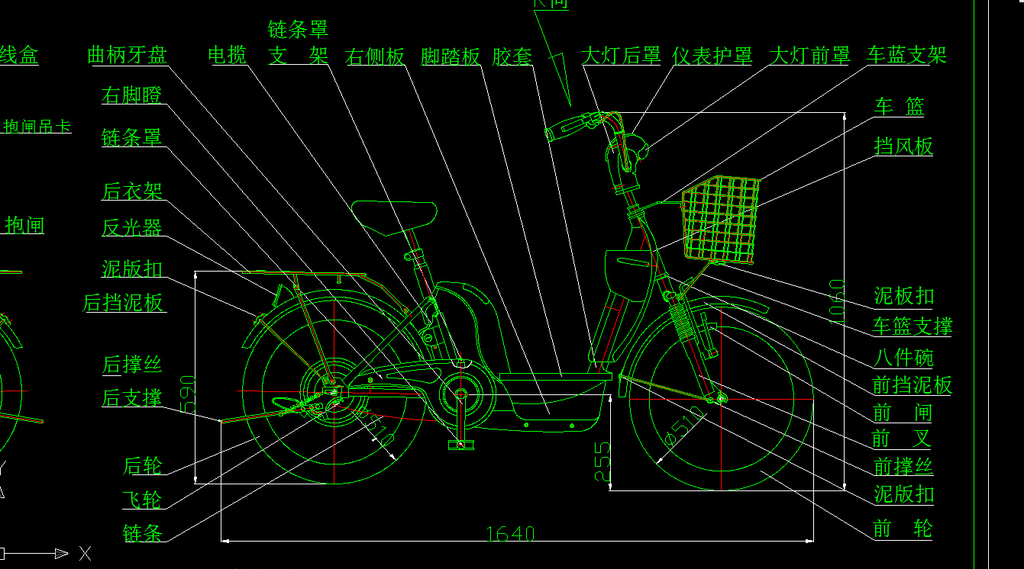 自行车CAD图纸模板下载(图片编号:12612368