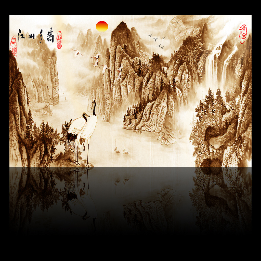 我图网提供精品流行高清大气极品山水画电视背景墙素材下载,作品模板源文件可以编辑替换,设计作品简介: 高清大气极品山水画电视背景墙 位图, RGB格式高清大图,使用软件为 Photoshop CS2(.psd)