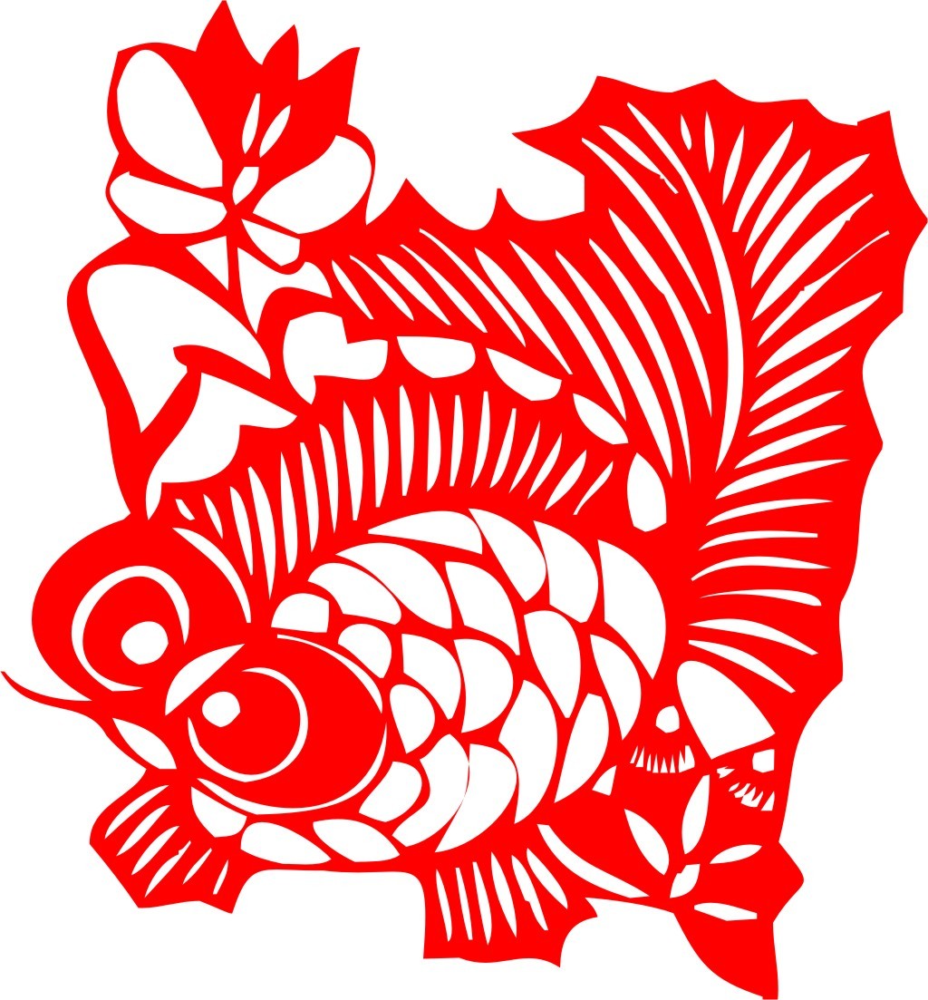 剪纸图鱼模板下载+剪纸图鱼图片下载