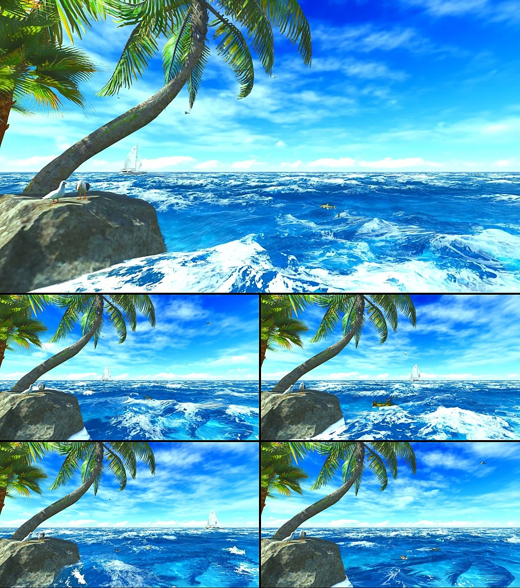 椰树大海海浪视频模板下载(图片编号:12627801)_动态|特效|背景视频素材_动态视频素材_我图网weili.ooopic.com