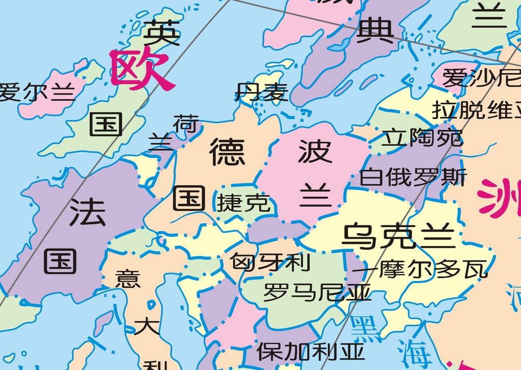 CDR纯矢量图世界地图和矢量图中国地图模板