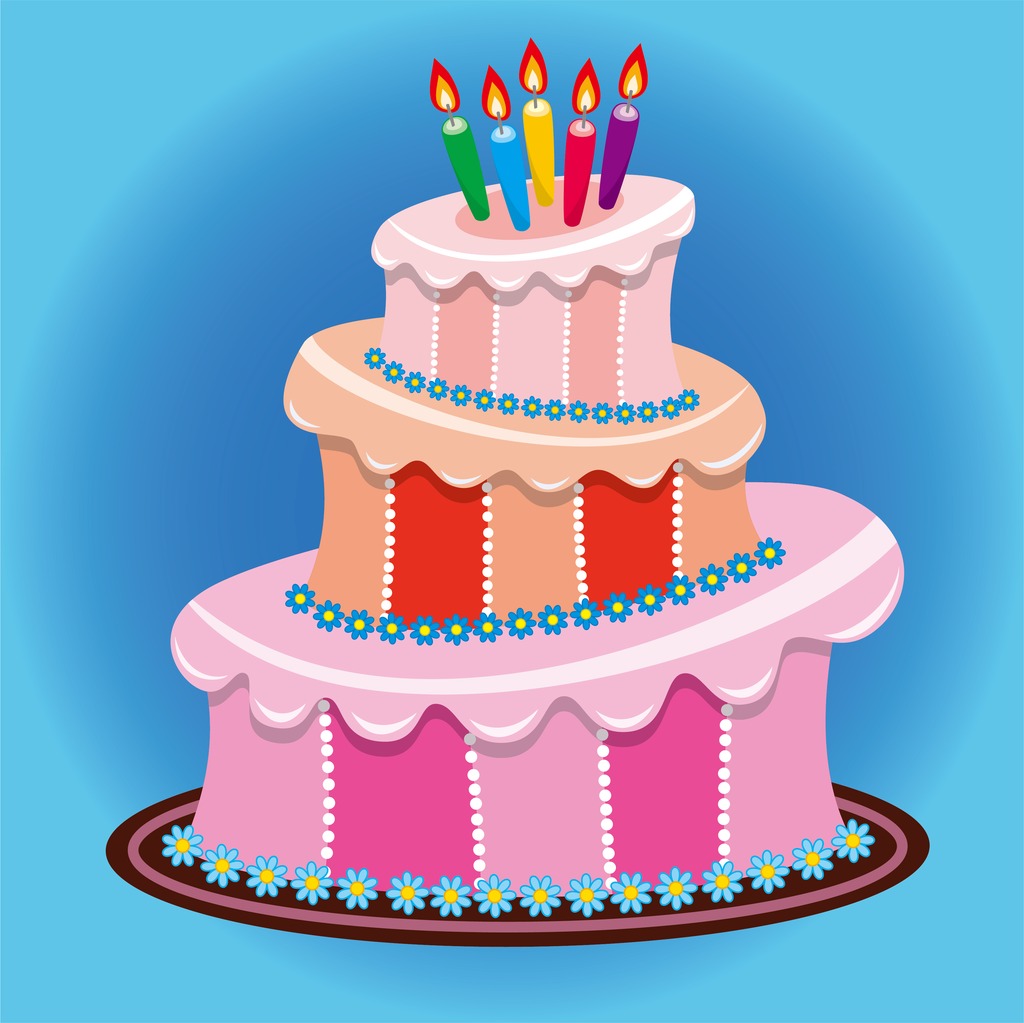 粉色奶油蛋糕美味儿童卡通蛋糕生日蛋糕