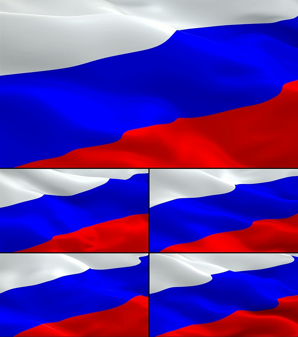 飘扬的俄罗斯国旗模板下载