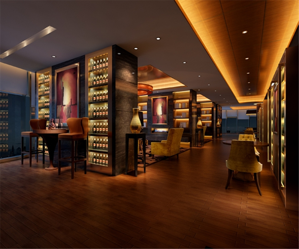 酒吧咖啡厅3D模型模板下载(图片编号:126428