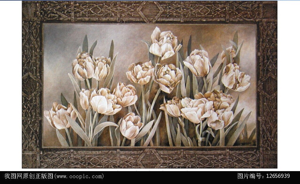 有画框油画花模板下载(图片编号:12656939)_图片素材_其他_我图网weili.ooopic.com