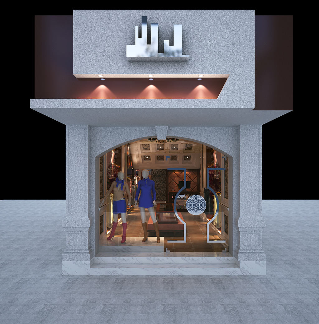 女装店面门头设计展示