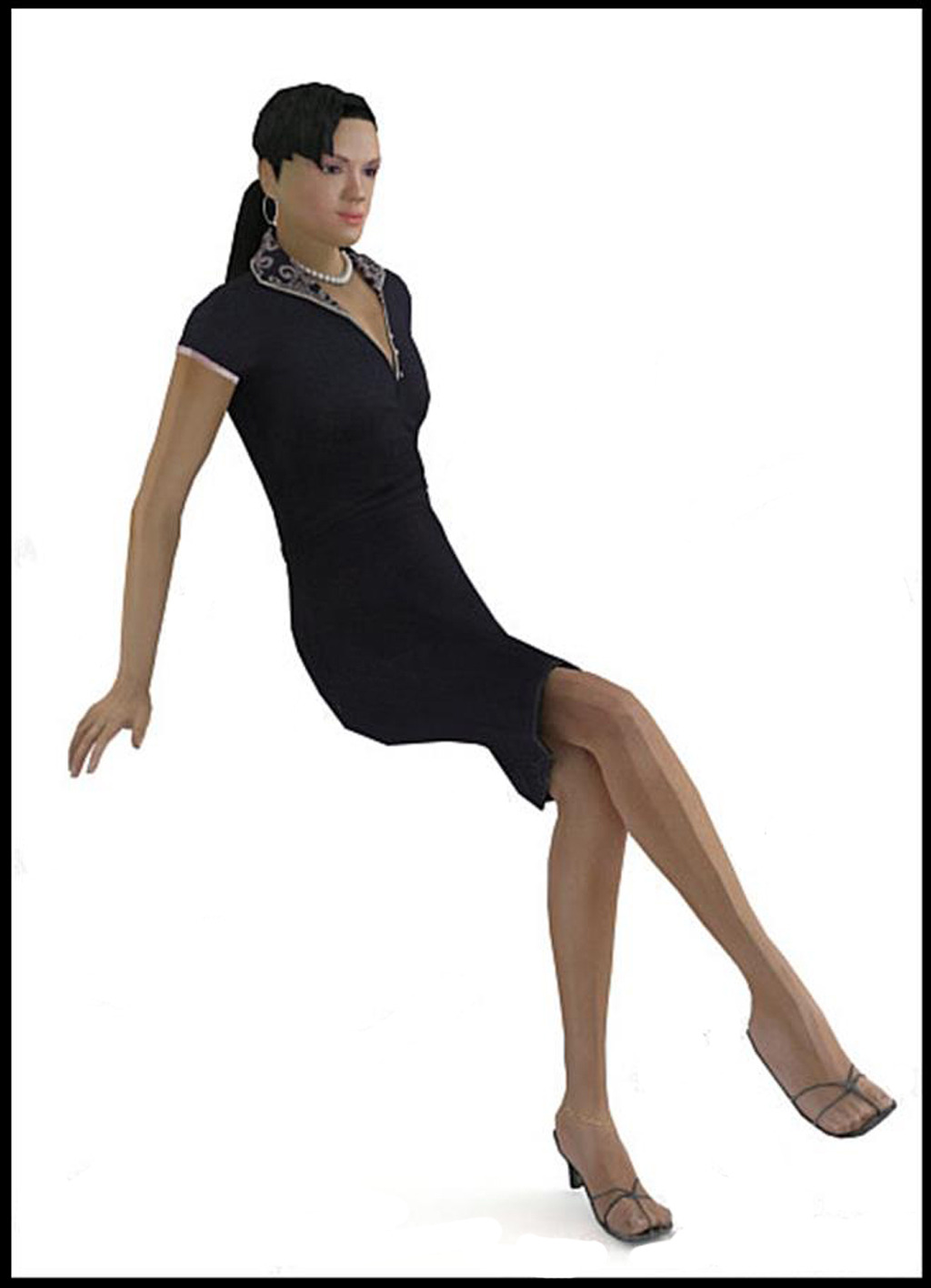 3d<em>人体模特</em>女人人物模型服装模特模板下载(图