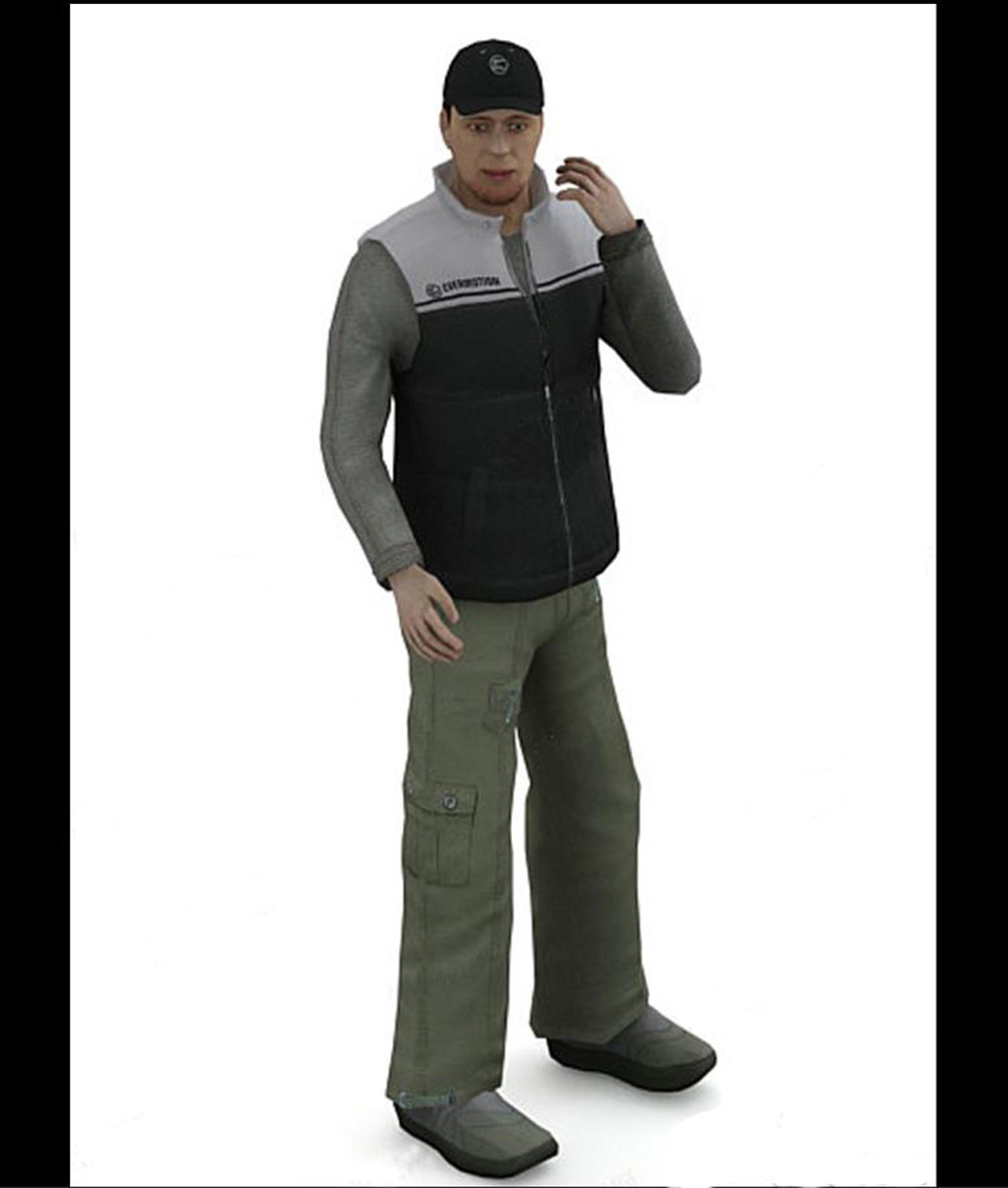 3d人体模特男人人物模型服装模特模板下载(图