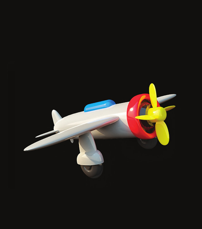 小飞机儿童玩具3D模型模板下载(图片编号:128