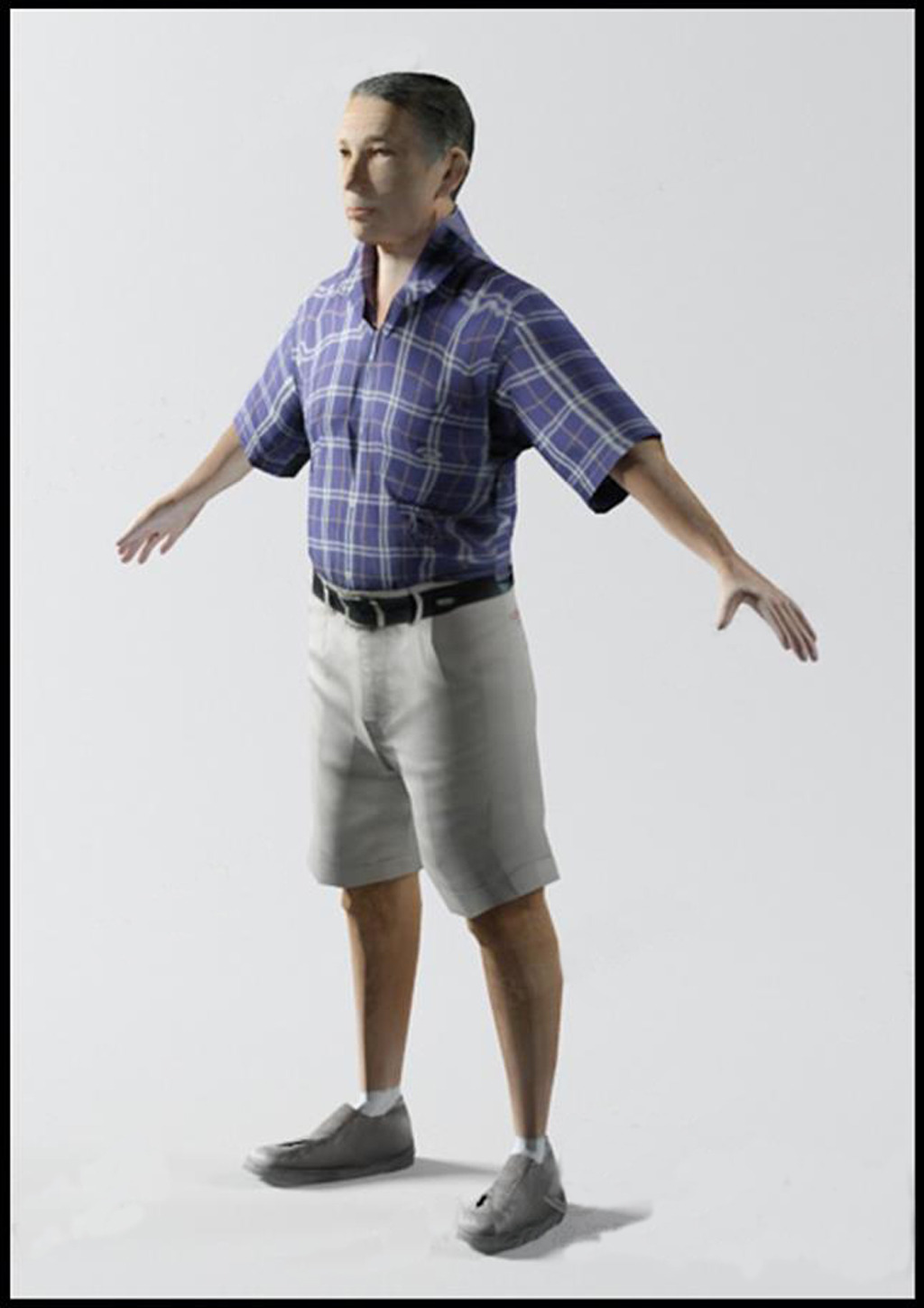 3d人体模型服装模特男人游戏人物模板下载(图