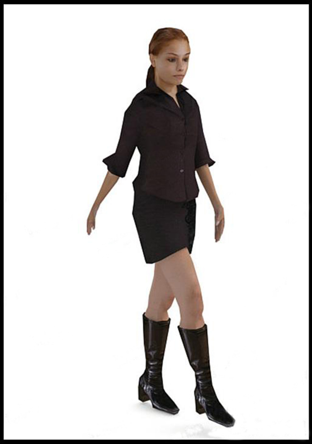 3d人体模型服装模特男人女人游戏人模板下载