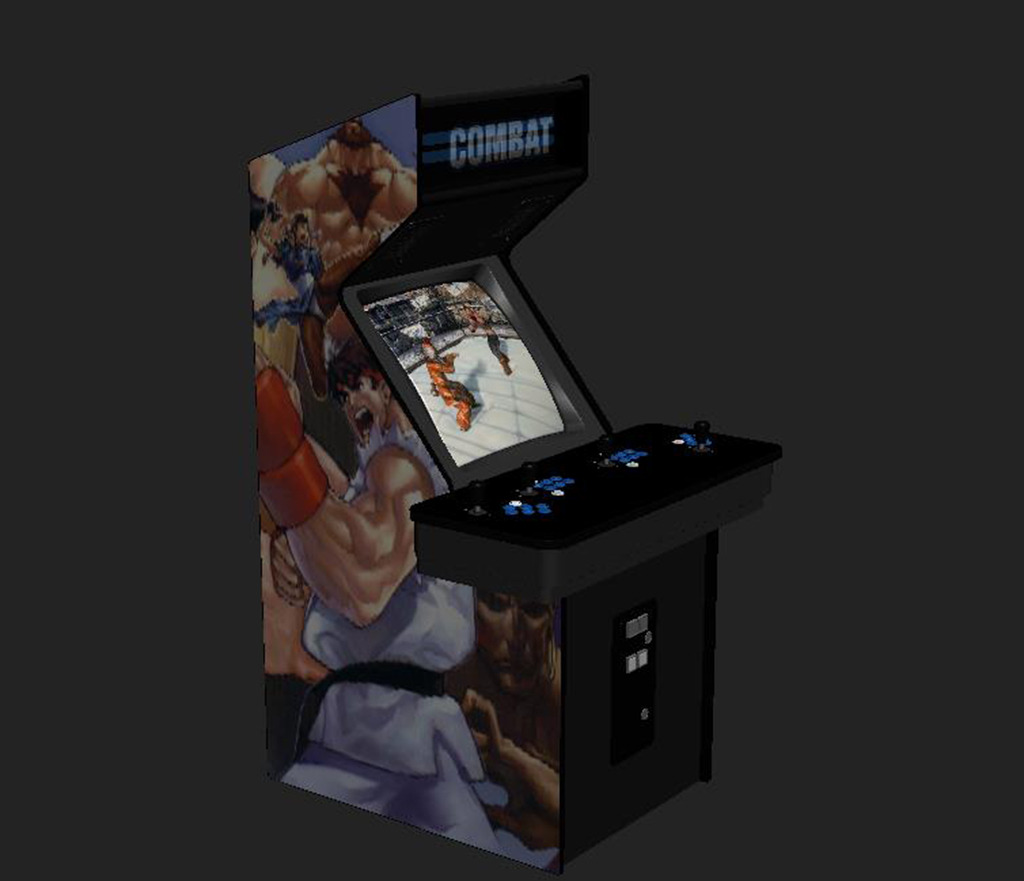 3d游戏机模型投币游戏机电子游戏机模型模板