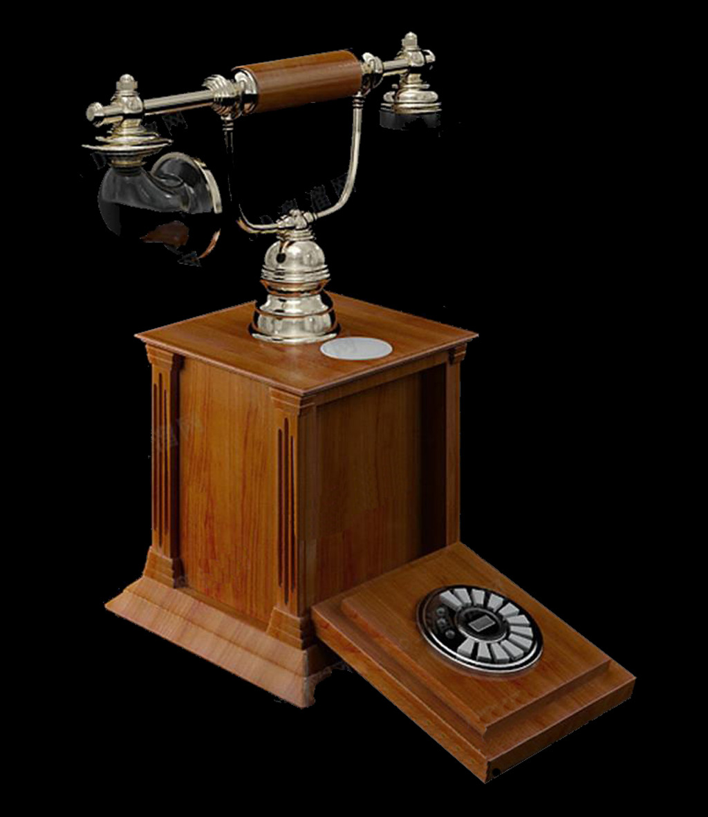 3d老式电话模型拨号电话中式电话模型模板下