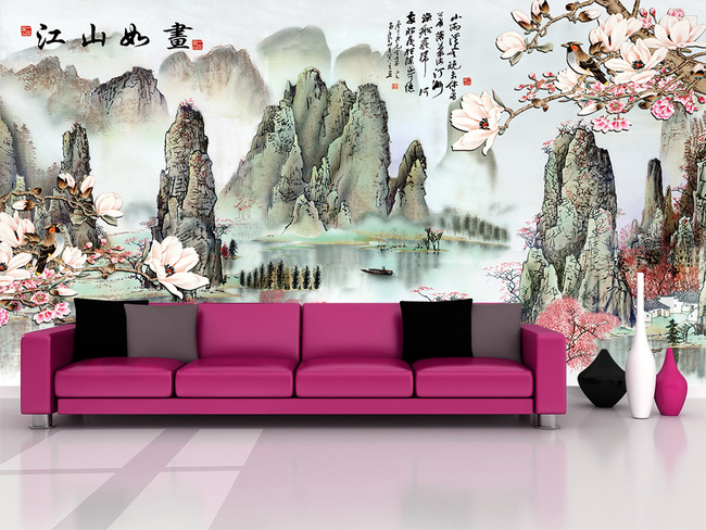 【本作品下载内容为:"江山如画玉兰花花鸟图中式电视背景墙"模板,其他内容仅为参考,如需印刷成实物请先认真校稿,避免造成不必要的经济损失。】 【声明】未经权利人许可,任何人不得随意使用本网站的原创作品(含预览图),否则将按照我国著作权法的相关规定被要求承担最高达50万元人民币的赔偿责任。