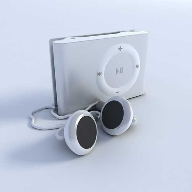 3d苹果ipod模型mp3音乐播放器模板下载(图片