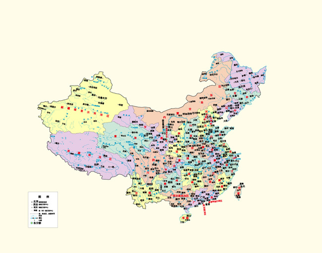 矢量中国彩色地图素材模板下载(图片编号:12830317)_中国地图_地图_我图网weili.ooopic.com