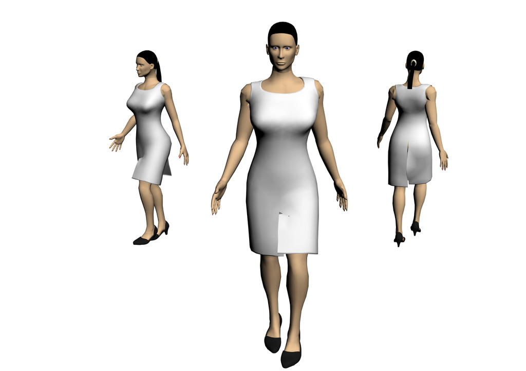 3d人体模型服装模特3D游戏人物模型模板下载