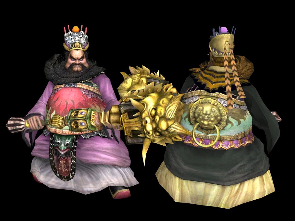 3d三国无双董卓模型游戏人物模型模板下载(图