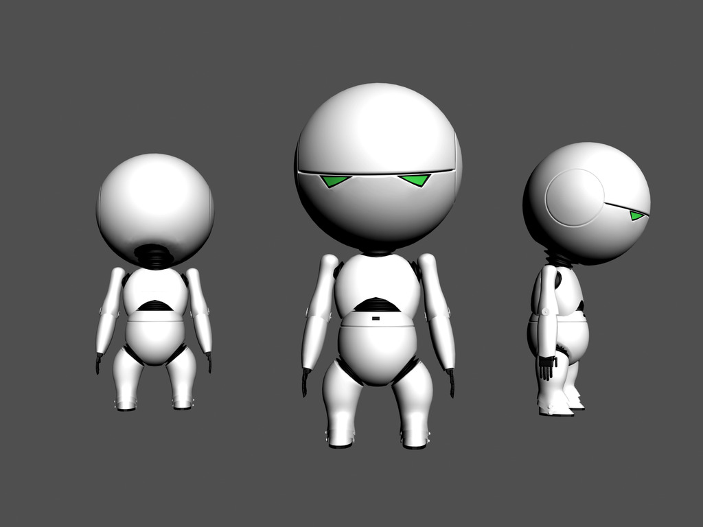 3d智能机器人模型机器人3D模型模板下载(图片