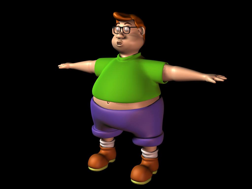 3d动画人物模型动画片人物3D模型模板下载(图