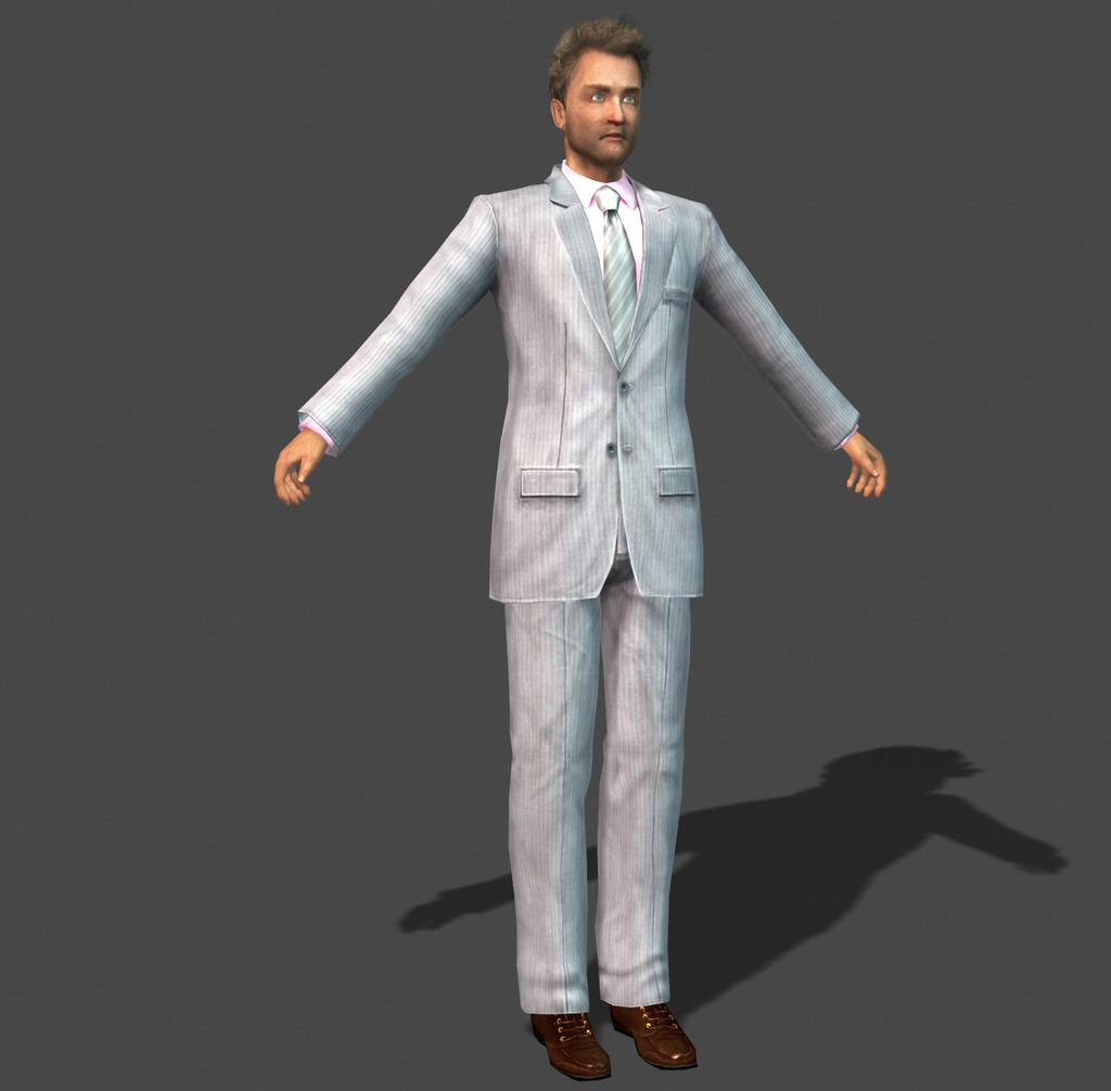 3d人体模型服装模特3D游戏人物模型模板下载