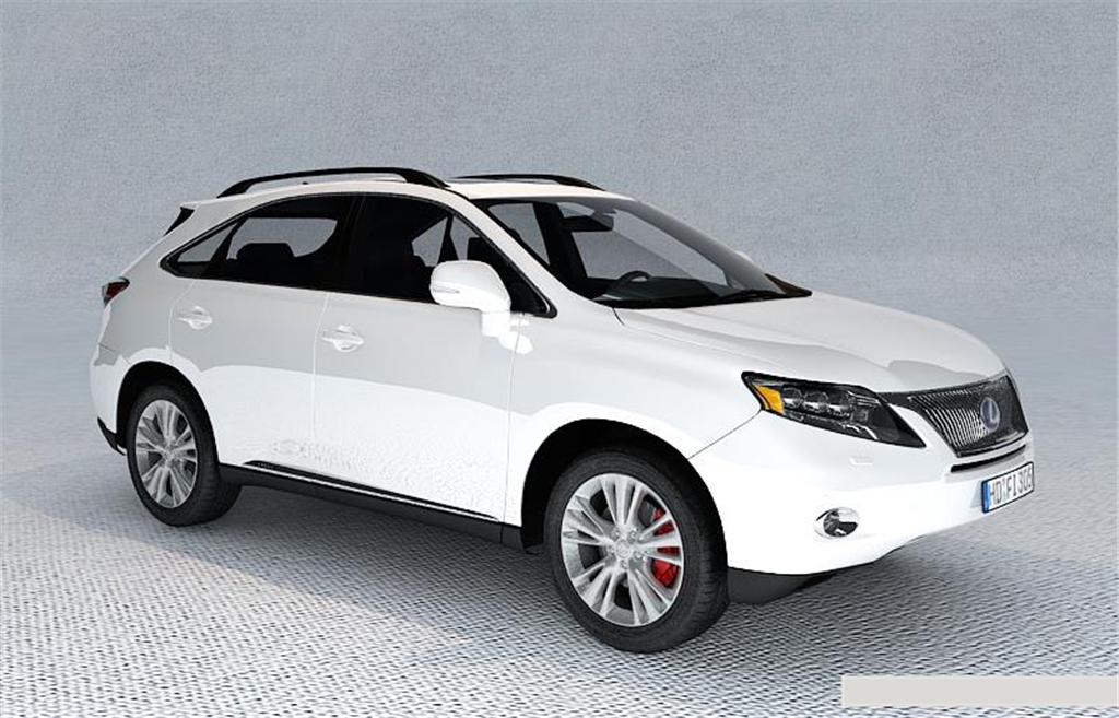 雷克萨斯SUV汽车3D模型模板下载(图片编号:1