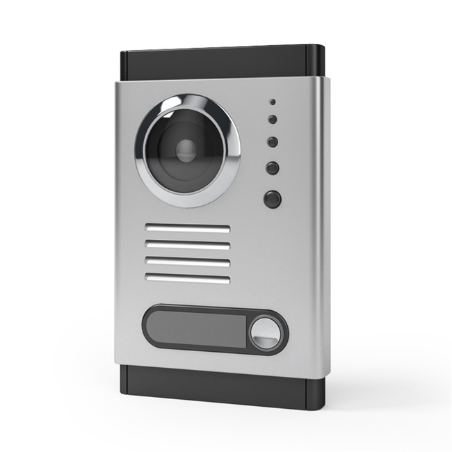 高科技楼宇对讲机3D模型+贴图模板下载(图片