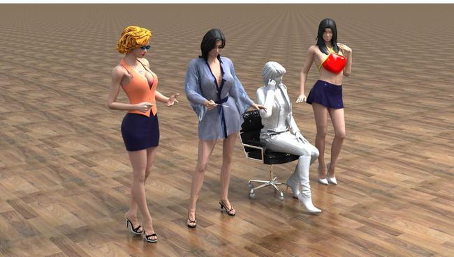 3d人体模型服装模特3D古代人物模型模板下载