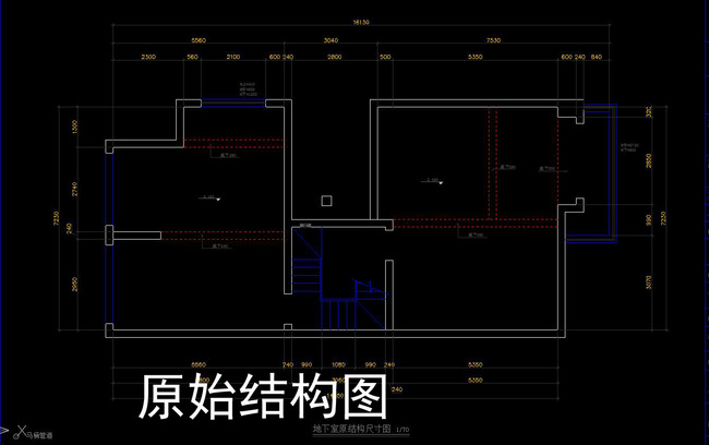 cad别墅施工图家装平面立面天花节点图