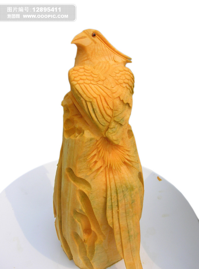 0021食品雕刻小鸟图片素材(图片编号:128954