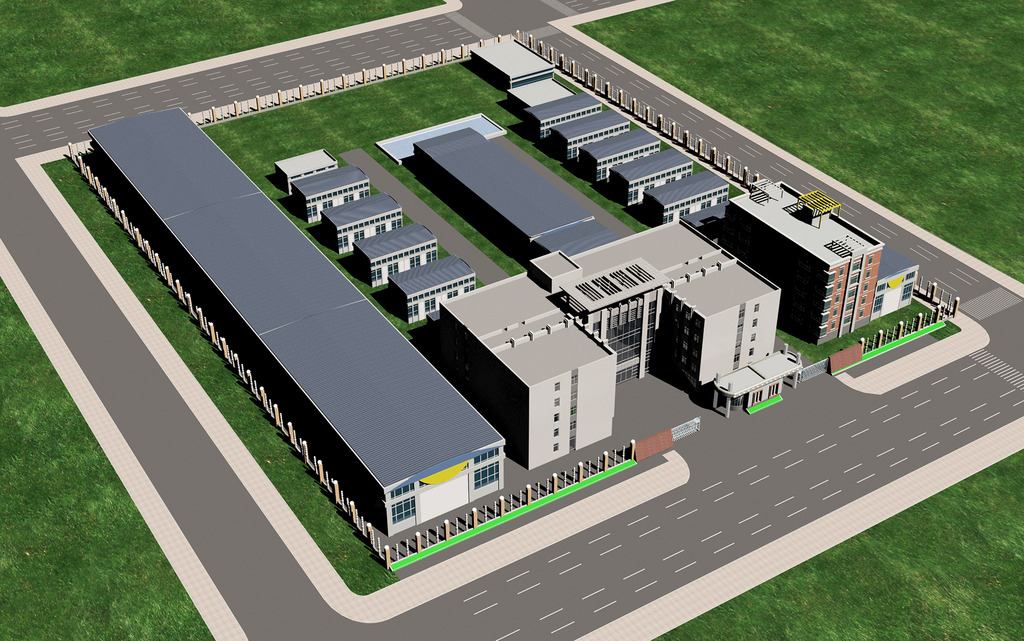 3d工厂模型厂房3d模型化工厂效果图模型
