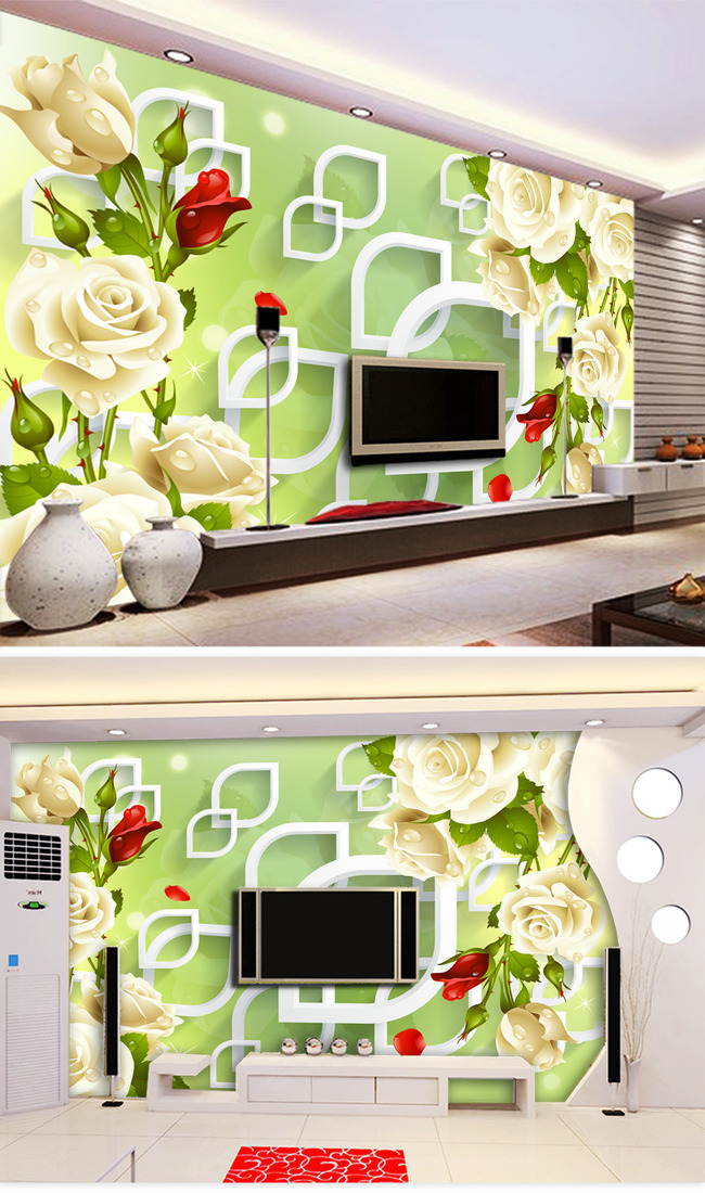 玫瑰3D立体电视背景墙高清图片下载(图片编号12920495)3D电视背景墙图片_电视背景墙图片_我图网weili.ooopic.com
