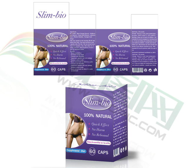 平面设计包装美女减肥瘦身绿色产品模板下载(