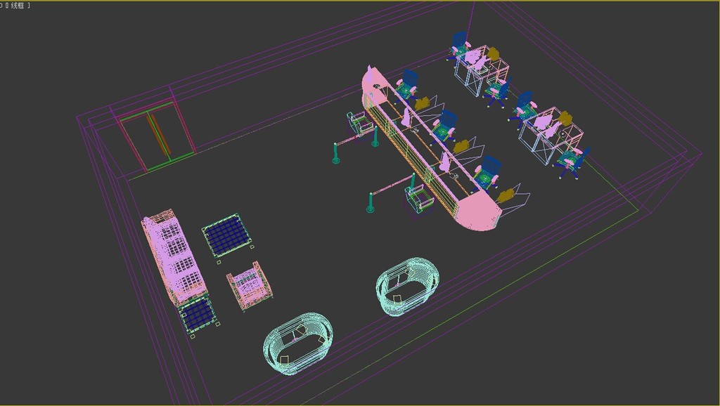 移动营业厅联通电信营业厅3d模型模板下载(图