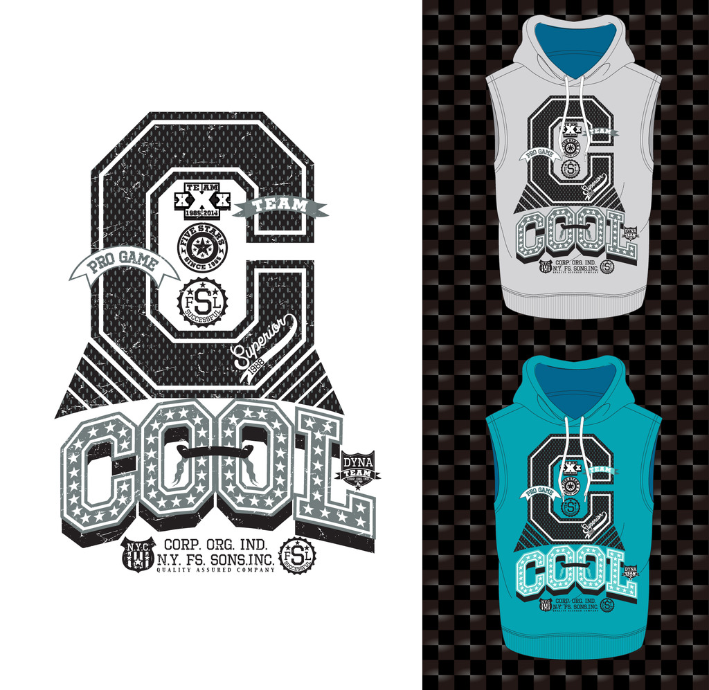 卫衣<em>马甲</em>设计运动T恤图案设计<em>连帽马甲</em>款式模