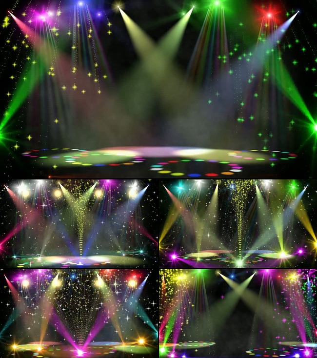 唯美绚丽多彩舞台灯光模板下载(图片编号:129