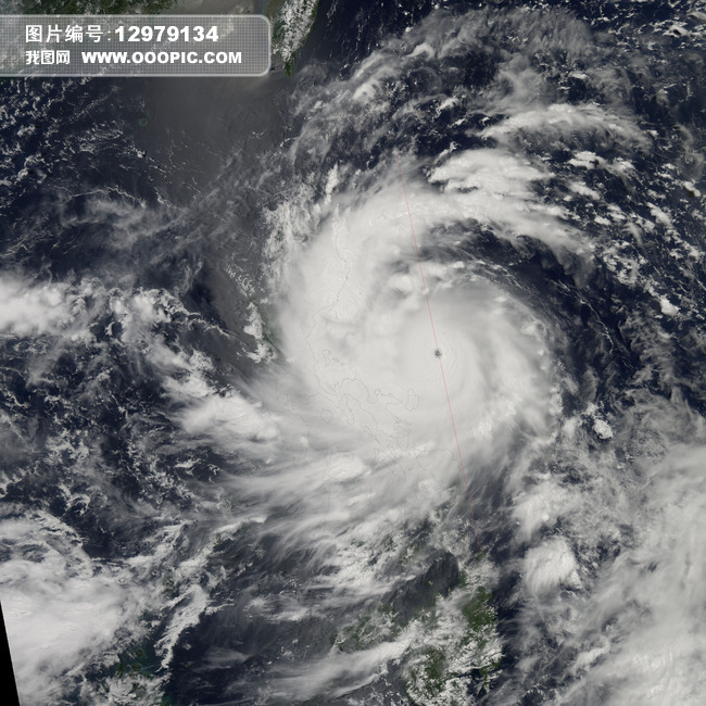 台风气象风云图图片素材(图片编号:12979134