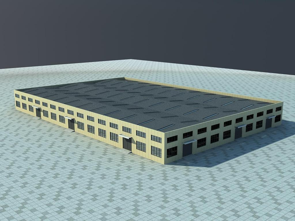 厂房3DMAX模型模板下载(图片编号:12987876