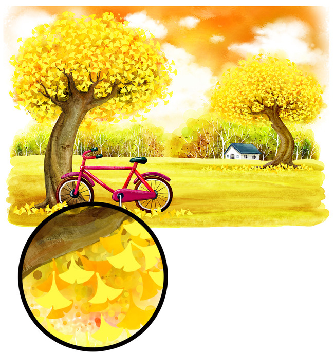 关于秋天的作文天空树木小河田野公园