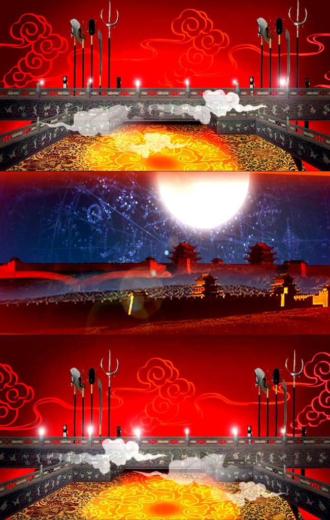 高清中国戏曲艺术表演舞台背景模板下载(图片